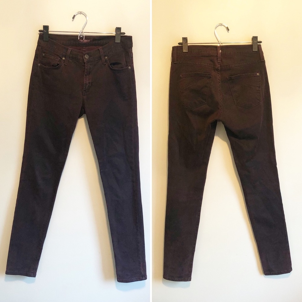 James Jeans Twiggy Sienna Burgundy Skinny Size 28 - Picture 4 of 9